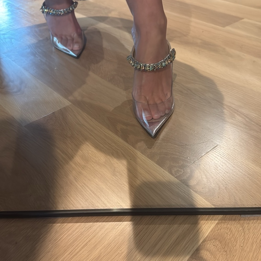 Jimmy choo bing 100 transparent with pastel jewels - Picture 7 of 7